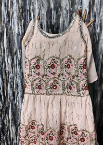 Sharara dress for women💗Cute Peach Party Dres