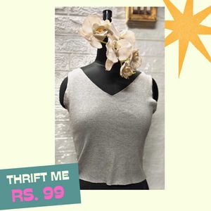 Sleeveless V-Neck Top