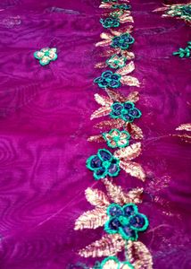 Pure Cotton Chikenkari Kurti With New Sare