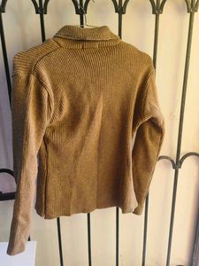 Brown Embellished Sweater