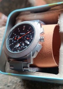 Premium Fossil Chronograph Watch – Black Dial
