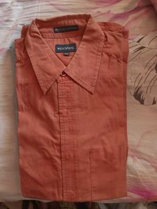 Westport Orange Cotton Shirt