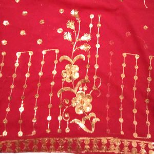 Maroon Saree