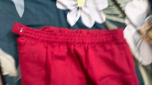 Red Embroidered Kurta