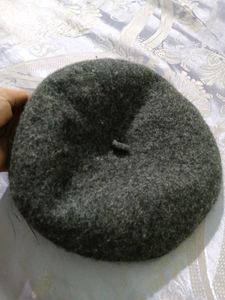 Gray Beret Hat