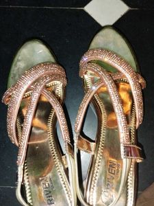 Elegant Gold Heels