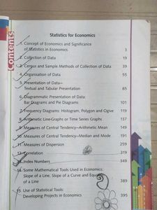 CBSE Statistics For Economic Class 11
