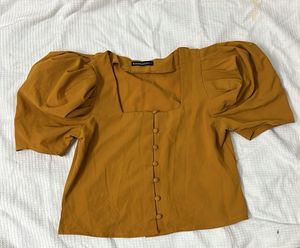Mustard Crop Top