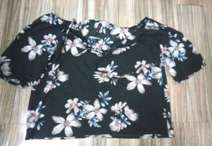 Branded Off Shoulder Top Size XL Comfortable Wear