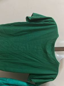 Green Top &amp; Embroidered Kurti