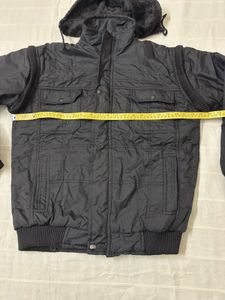 🆕Men’s Jacket with Detachable Hood &amp; Sleeves