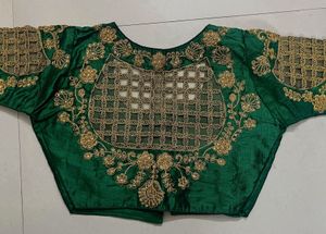Green Work Blouse