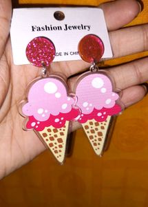 Softy Cone Acrylic Earrings