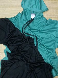 Colorblock Short Sleeve Hoodie