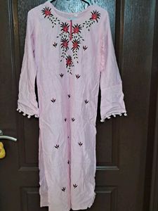 Embroidered Pink Kurta(unused)