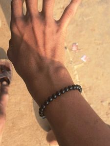 Black Beaded Bracelet