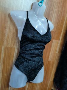 Black Velvet Bodysuit