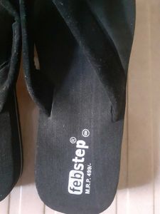 Febstep Black Flip Flops