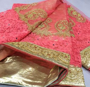 New Net Embroidered Saree Sale