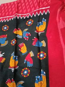 Printed Ethnic Fabric mulmul saree