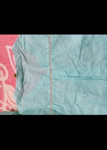 Global Desi Brand Sky Blue Colour Top