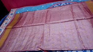 Elegant Lilac Silk Saree 2