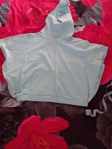 Cape Style Hooded Top With Sequence Work By Hop