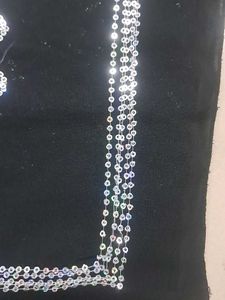 Elegant Black Sequin Saree