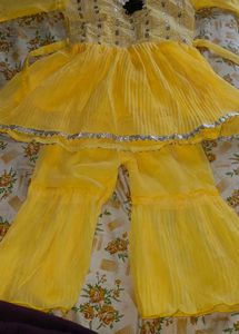 Baby Girl Yellow Fancy Dress