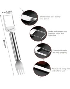 Watermelon fork slicer vegetable &amp; fruit slice