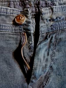 Distressed Denim Shorts
