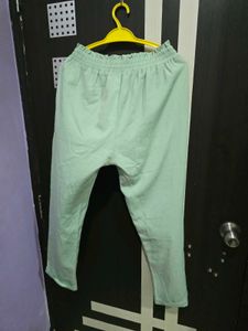 Solid Trouser With Tie Up