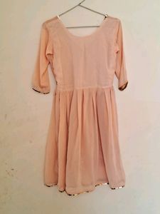 Peach Kurti Or Frock