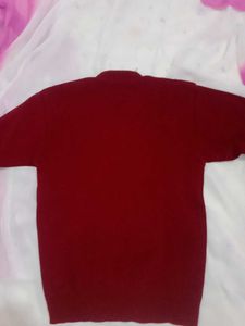 Burgundy Knit Pullover