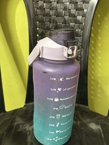 2 Litre Gradient Motivational Water Bottle –