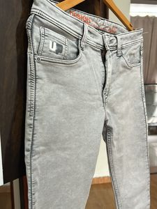 Stylish Grey Denim Jeans