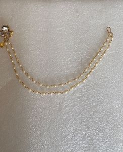 Beautiful Nose pin with pearl chain