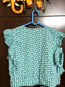 Floral Wrap Top