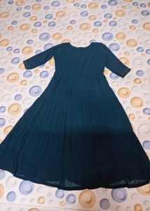 Elegant Teal Tiered Dress