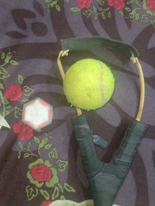 Slingshot with Tennis Ball + Doms Eraser