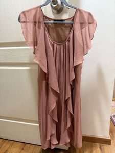 Van Heusen medium size Peach Color Party Dress