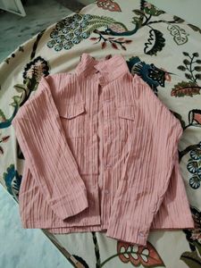 Cotton Shirt Peach Colour