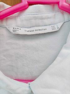ZARA White Graphic Shirt