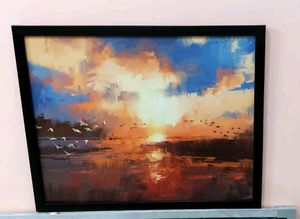 Rectangular Digital  Reprint Paintings(3 Set)