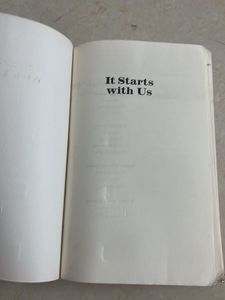 It Starts With Us Book