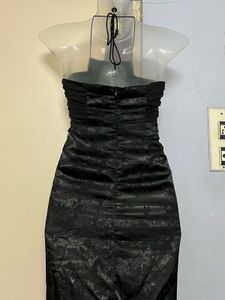 Pinterest Black Halter Neck Midi Dress