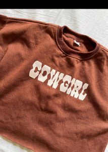 Crop Sweatshirt Top 🎀✨