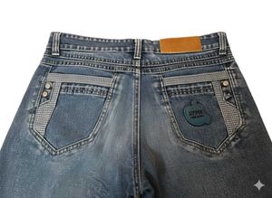Aesthetic vintage Men&#39;s Blue Denim Jeans
