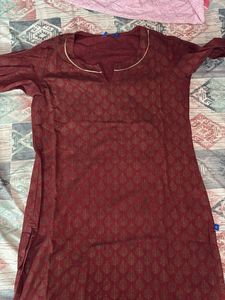 Maroon Long Kurta