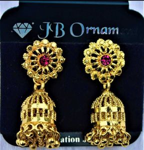Golden Jhumka Earrings [ER102]